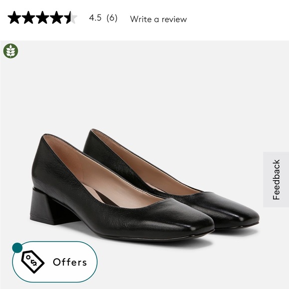 Naturalizer Black Leather Heels - Picture 1 of 4